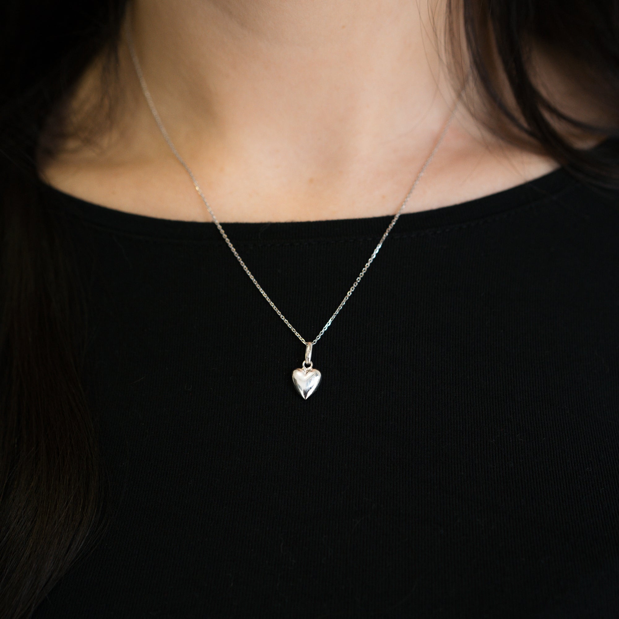 Collier coeur Bella - Argent