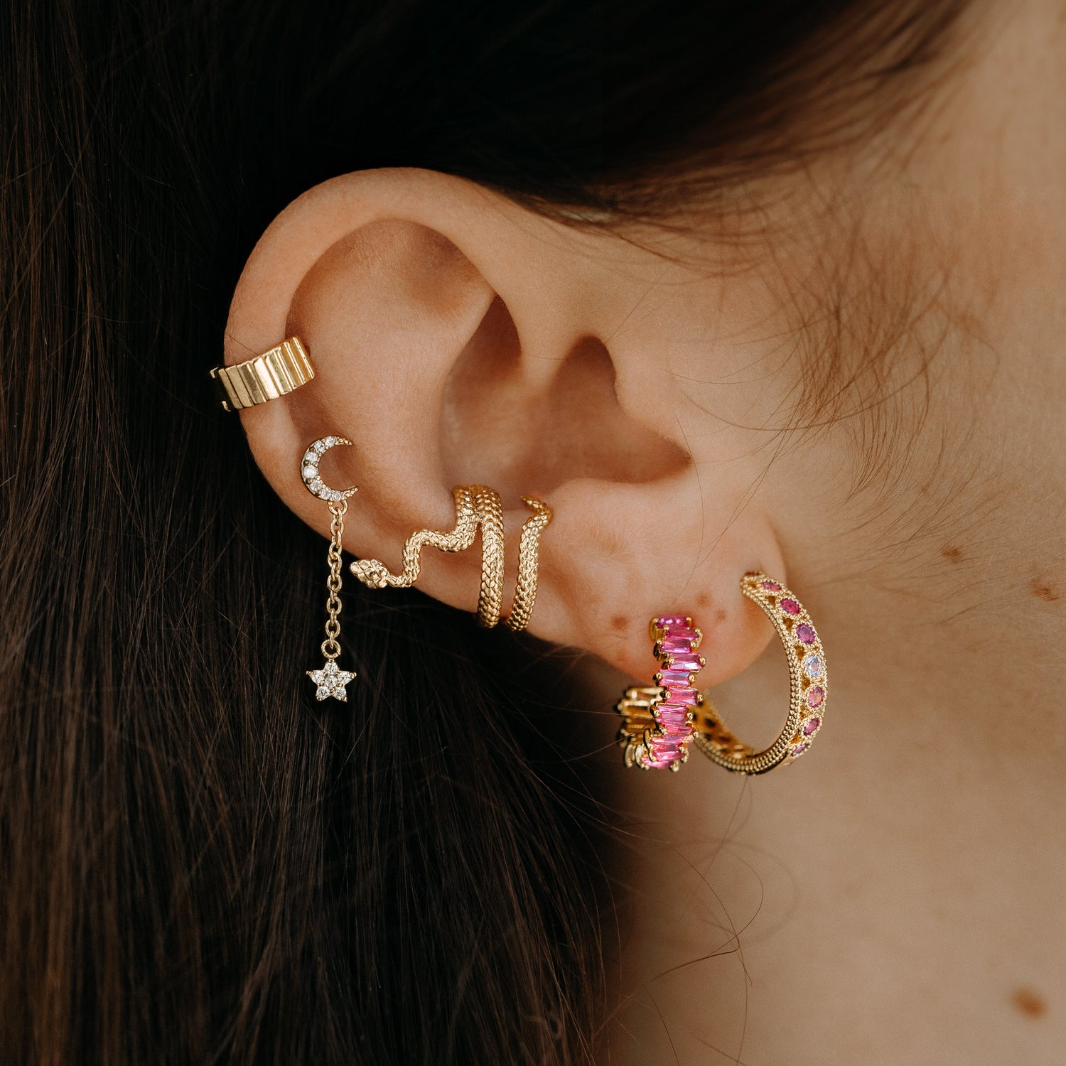 Freyja Snake Earcuff