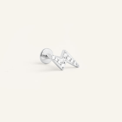 Zoe lightning piercing - silver