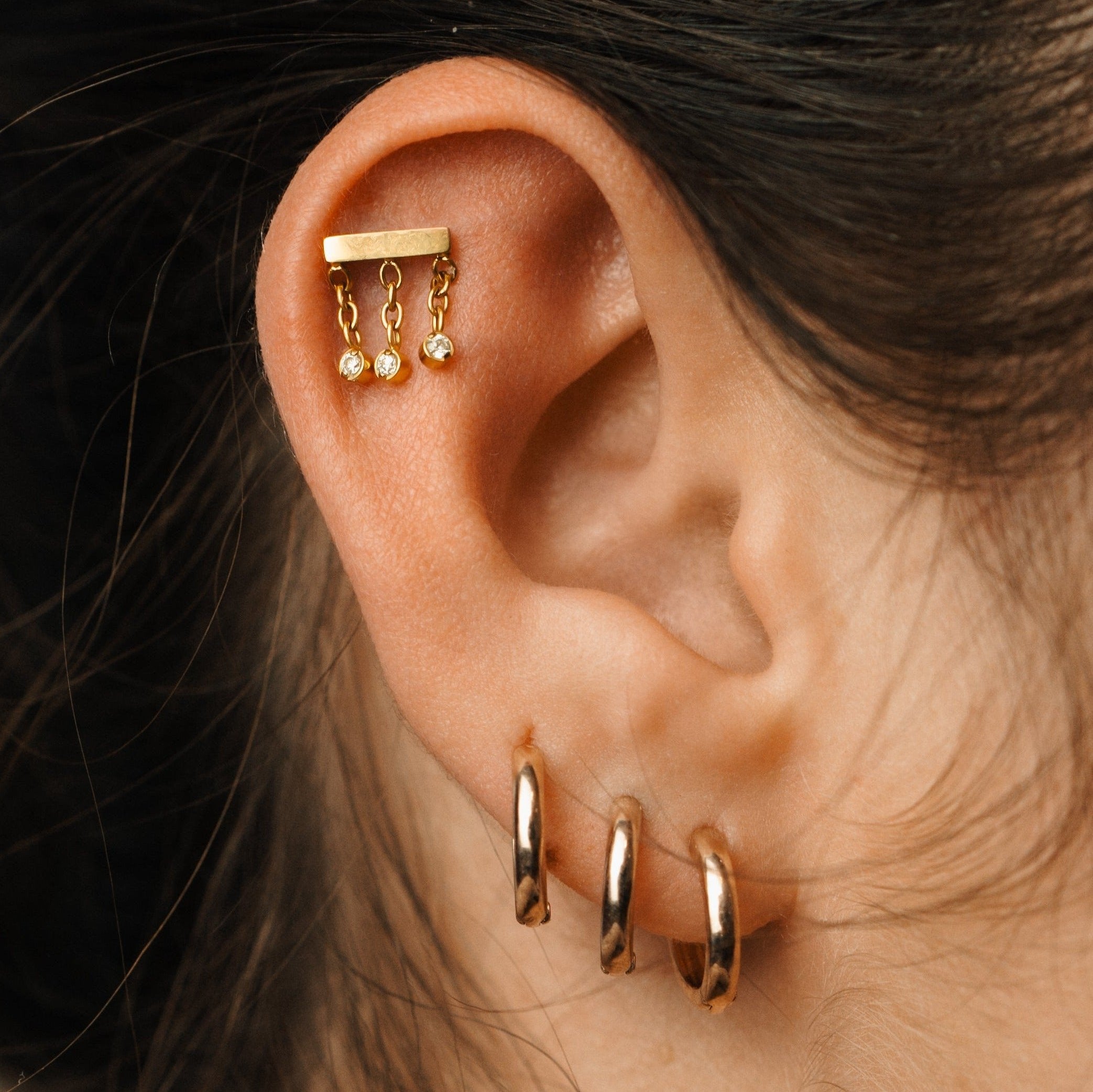 Titanium sale piercing earrings